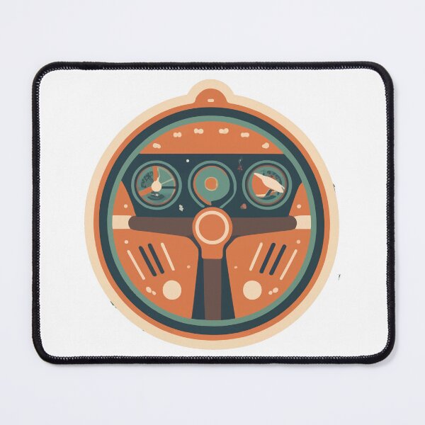 Item preview, Vintage Cockpit Dashboard - Minimalist Aviation Design designed and sold by NiftyWrx.