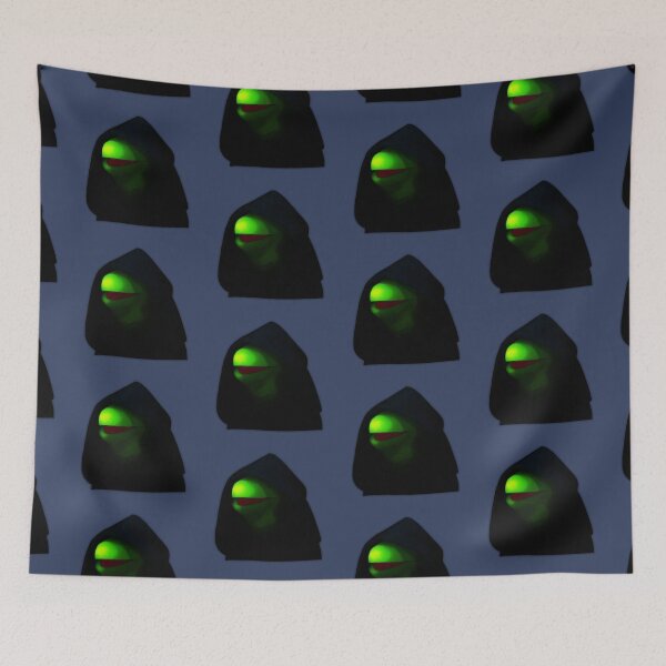 Item preview,  Dark Kermit - Kermit Meme -  Blue Background designed and sold by ArleesArt.