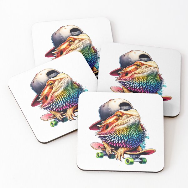 Item preview, Bearded Dragon Skateboarder designed and sold by TheAnimalZ00.