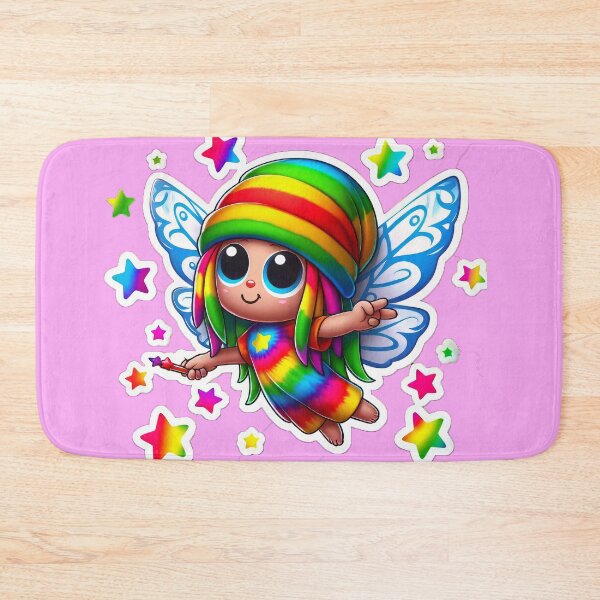 Item preview, Tie Dye Rainbow Rasta Fairy, Cute Little Girl, Girl Cartoon, Reggae Rastafairyan designed and sold by Anticulture.