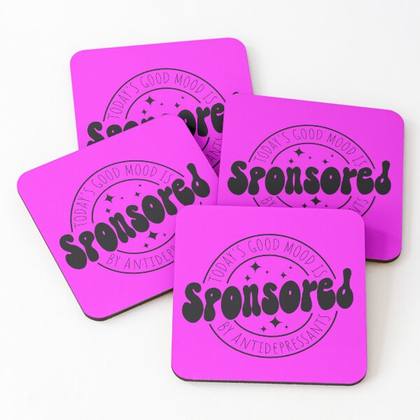 Item preview, Sponsored by antidepressants - pink designed and sold by discocowgirl.