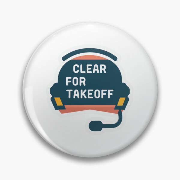 Item preview, Clear for Takeoff - Minimalist Aviation Headset Design designed and sold by NiftyWrx.