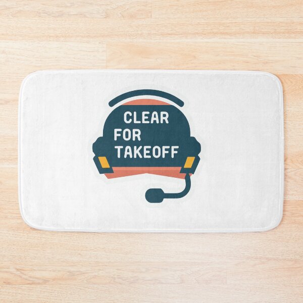 Item preview, Clear for Takeoff - Minimalist Aviation Headset Design designed and sold by NiftyWrx.