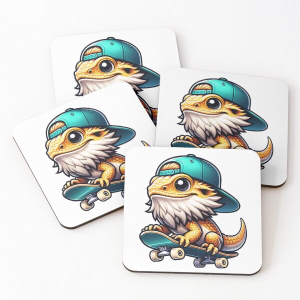 Item preview, Bearded Dragon Skateboarding designed and sold by TheAnimalZ00.