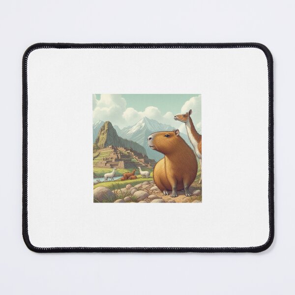 Item preview, Capybara Visits Inca Ruins1 designed and sold by Capybara Art Lover.