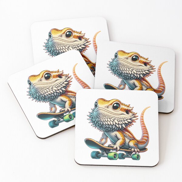 Item preview, Skateboarding Bearded Dragon  designed and sold by TheAnimalZ00.
