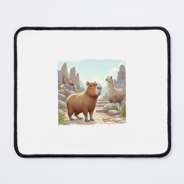 Item preview, Capybara Visits Inca Ruins3 designed and sold by Capybara Art Lover.
