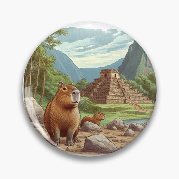 Item preview, Capybara Visits Inca Ruins4 designed and sold by Capybara Art Lover.