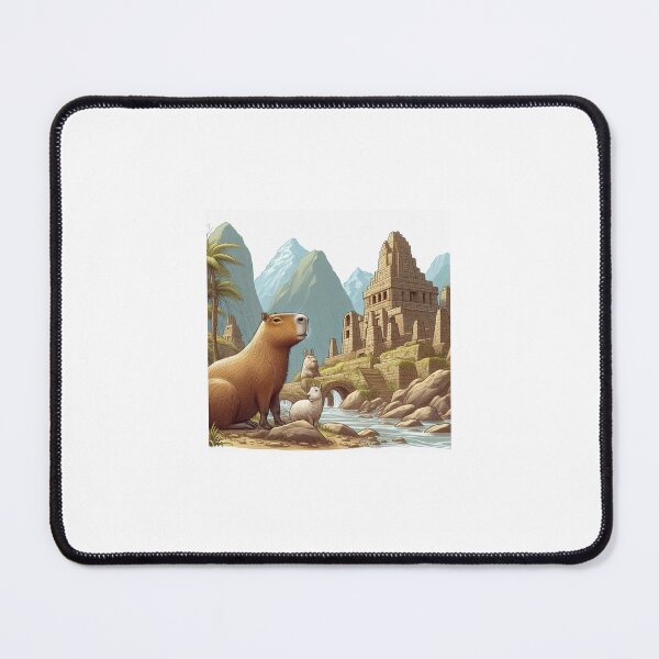 Item preview, Capybara Visits Inca Ruins5 designed and sold by Capybara Art Lover.
