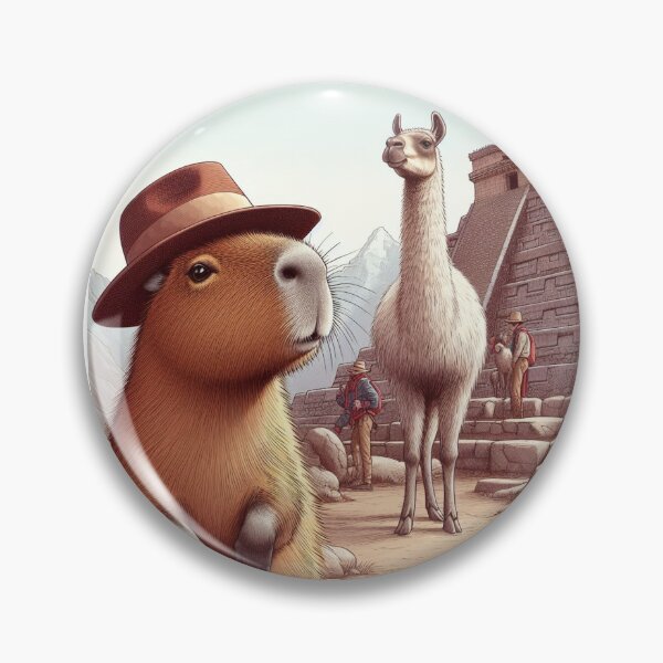 Item preview, Capybara Visits Inca Ruins6 designed and sold by Capybara Art Lover.
