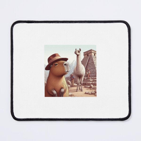 Item preview, Capybara Visits Inca Ruins6 designed and sold by Capybara Art Lover.