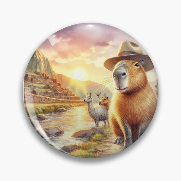 Item preview, Capybara Visits Inca Ruins7 designed and sold by Capybara Art Lover.