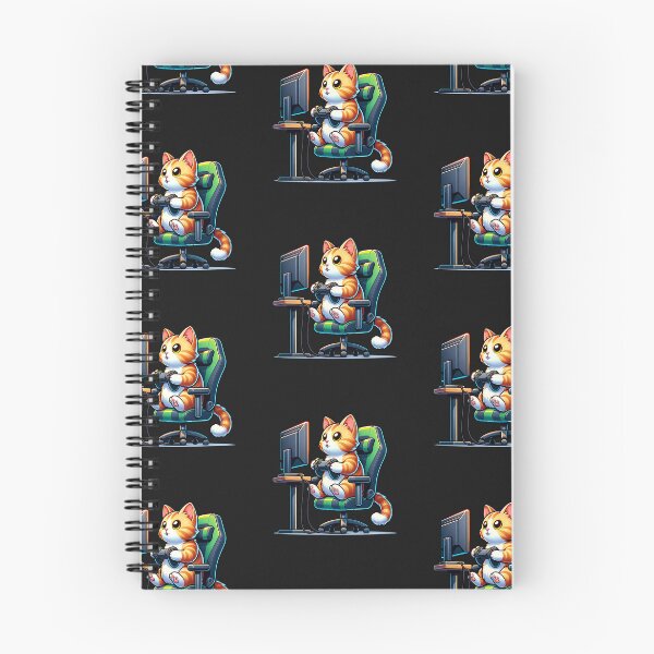 Item preview, Cat sitting in a gaming chair playing video games designed and sold by NeaftyFinds.