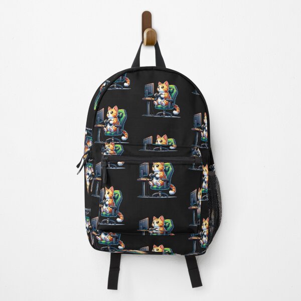 Item preview, Cat sitting in a gaming chair playing video games designed and sold by NeaftyFinds.