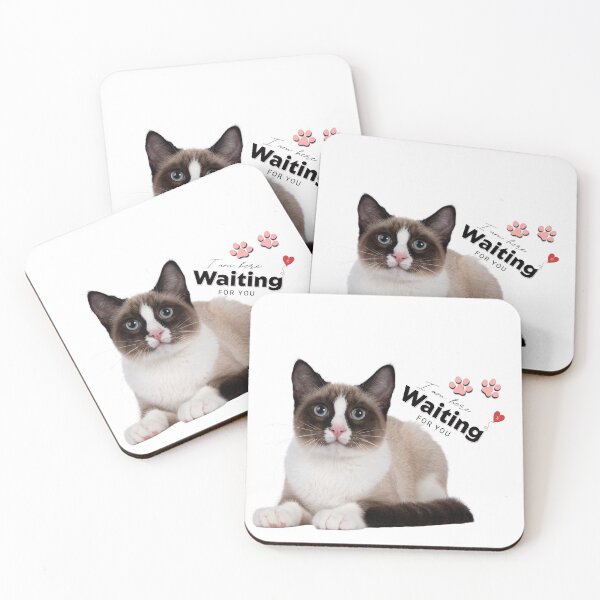 Item preview, Design created with digital animal art with recreational text of a Siames cat. designed and sold by TheHilma.