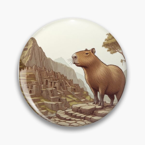 Item preview, Capybara Visits Inca Ruins8 designed and sold by Capybara Art Lover.