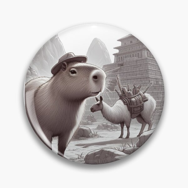 Item preview, Capybara Visits Inca Ruins9 designed and sold by Capybara Art Lover.