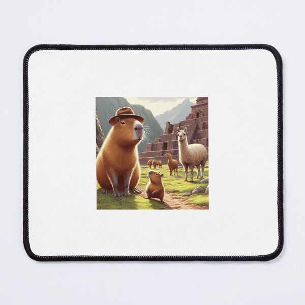 Item preview, Capybara Visits Inca Ruins10 designed and sold by Capybara Art Lover.