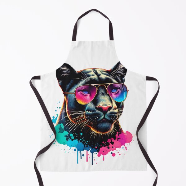 Item preview, Watercolor Panther Wearing Sunglasses designed and sold by TheAnimalZ00.