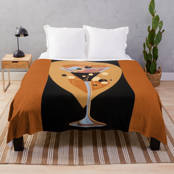 Item preview, Playful Espresso- Whimsical Martini Graphic with Dancing Coffee Beans AI Generated designed and sold by OlfactoART Studio.