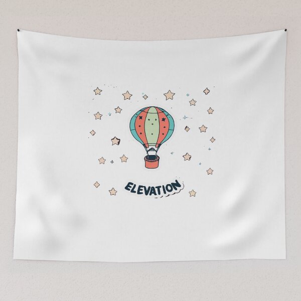 Artikelvorschau, Elevation - Heißluftballon zwischen den Sternen entworfen und verkauft von NiftyWrx.