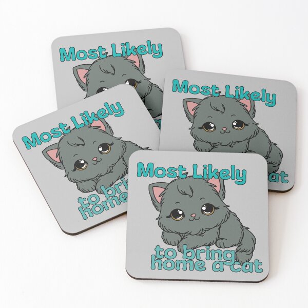 Item preview, Most likely to bring home a cat designed and sold by toadwithbooks.