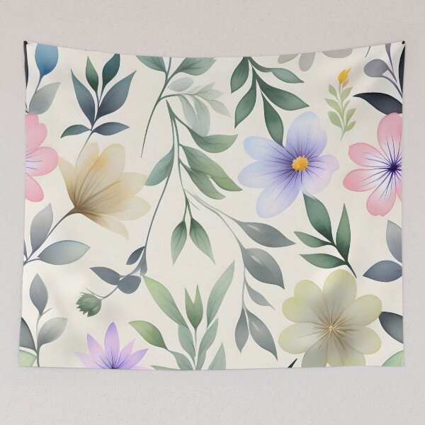 Item preview, Watercolor Flowers Pattern designed and sold by MrKATORSKI.