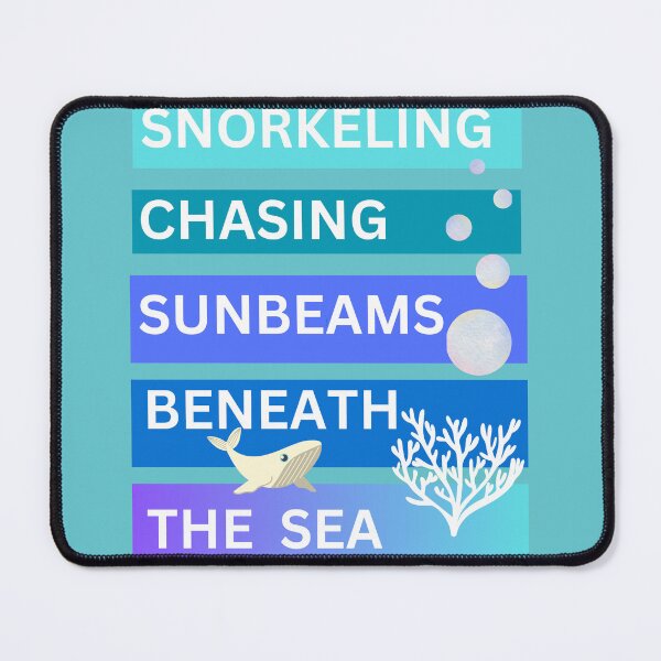 Item preview, Snorkeling chasing sunbeams beneath the sea designed and sold by seahorse crossing.