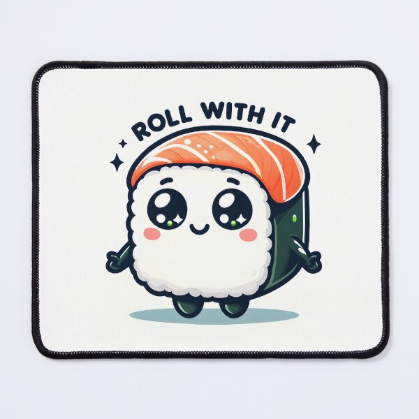 Item preview, Roll With It - Cute Sushi Artwork designed and sold by AdelkoDesigns.