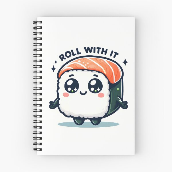 Item preview, Roll With It - Cute Sushi Artwork designed and sold by AdelkoDesigns.