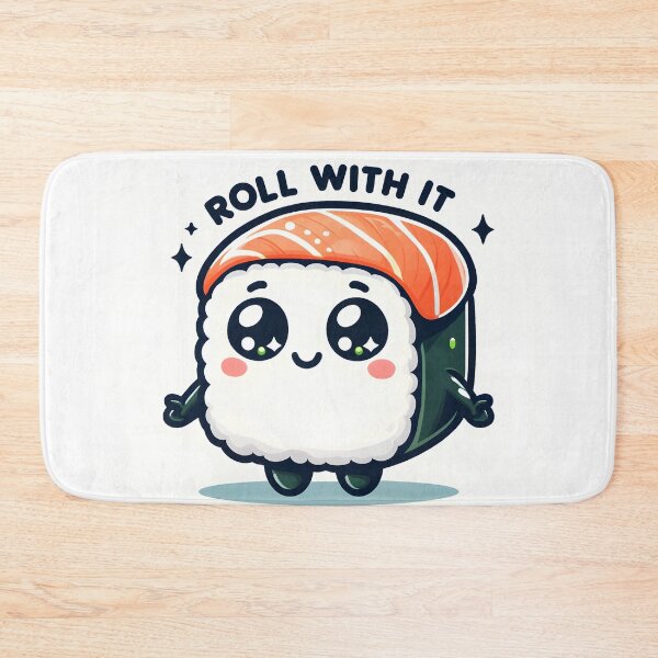 Item preview, Roll With It - Cute Sushi Artwork designed and sold by AdelkoDesigns.