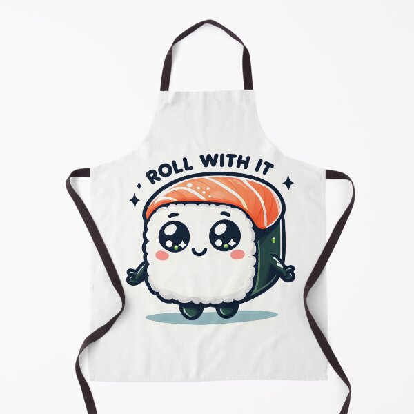 Item preview, Roll With It - Cute Sushi Artwork designed and sold by AdelkoDesigns.