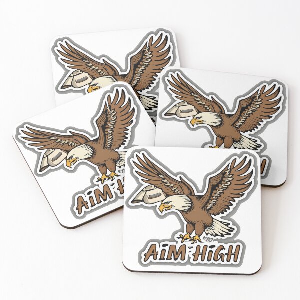 Item preview, Majestic Bald Eagle Pilot Aim High Classic Sticker designed and sold by NiftyWrx.