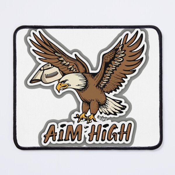 Item preview, Majestic Bald Eagle Pilot Aim High Classic Sticker designed and sold by NiftyWrx.