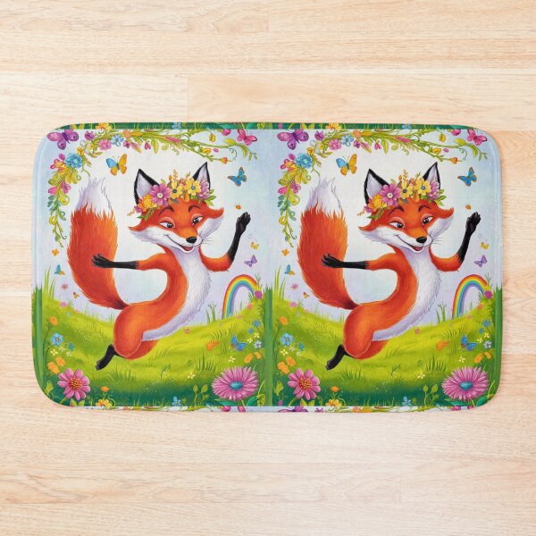 Artikelvorschau, Fuchs-Porträt. Frühlingsfuchs, Blumenfuchs, glücklicher Fuchs, Fantasiefuchs, wunderlicher Fuchs, Fuchsfigur entworfen und verkauft von FoxVibes.