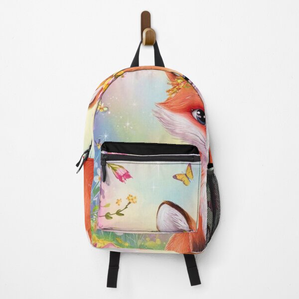 Item preview, Fox Portrait. spring fox, floral fox, happy fox, fantasy fox, whimsical fox designed and sold by FoxVibes.