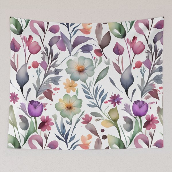 Item preview, Vibrant Watercolor Floral Pattern designed and sold by MrKATORSKI.