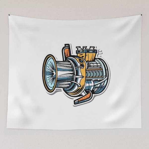 Item preview, Blueprint Aircraft Turbine Engine Design designed and sold by NiftyWrx.