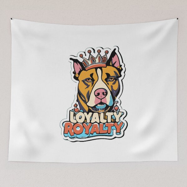 Item preview, Fierce Friendly Pitbull Crown - Loyalty Royalty Urban designed and sold by NiftyWrx.