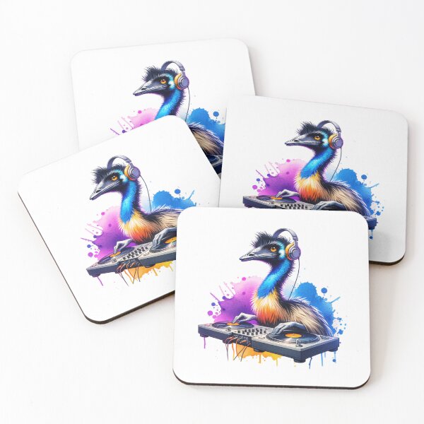 Item preview, Watercolor DJ Emu designed and sold by TheAnimalZ00.