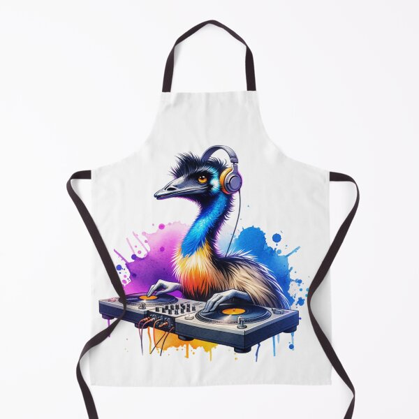 Item preview, Watercolor DJ Emu designed and sold by TheAnimalZ00.