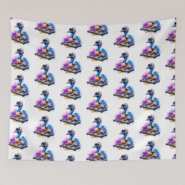 Item preview, Watercolor DJ Emu designed and sold by TheAnimalZ00.