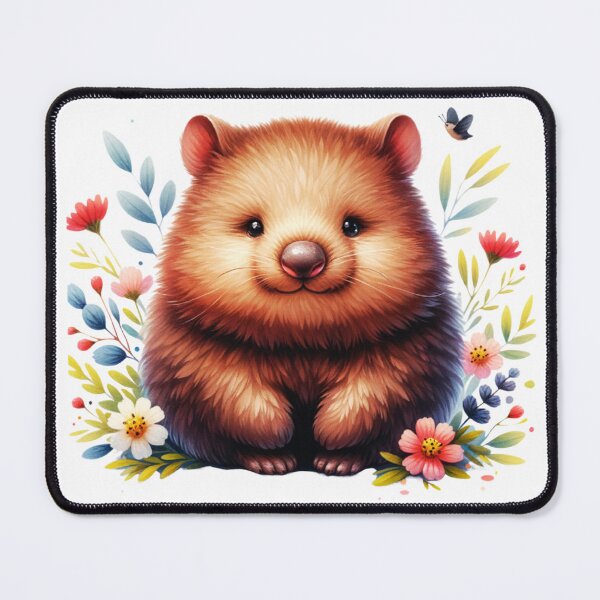 Item preview, Wombat Floral designed and sold by TheAnimalZ00.