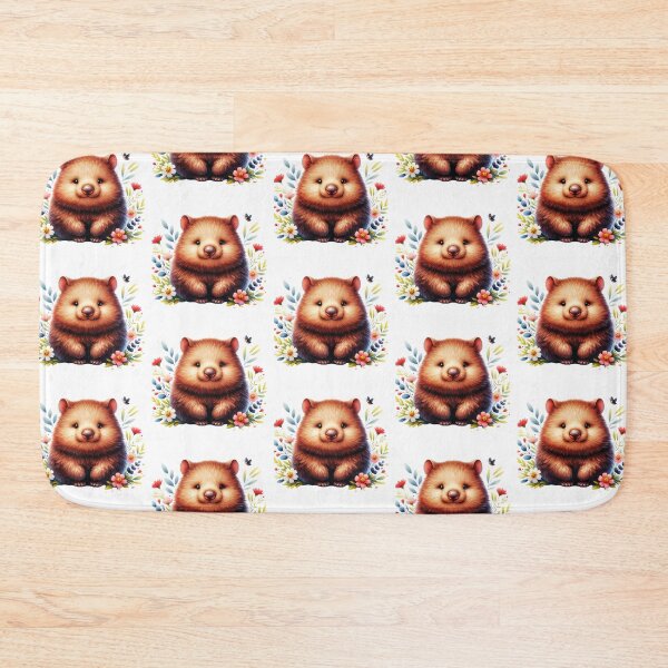 Item preview, Wombat Floral designed and sold by TheAnimalZ00.
