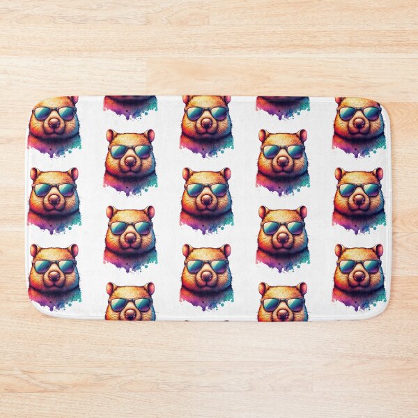 Item preview, Wombat Wearing Sunglasses designed and sold by TheAnimalZ00.