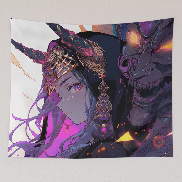 Item preview, Spectral Oni and Anime Girl designed and sold by bubblegoth.