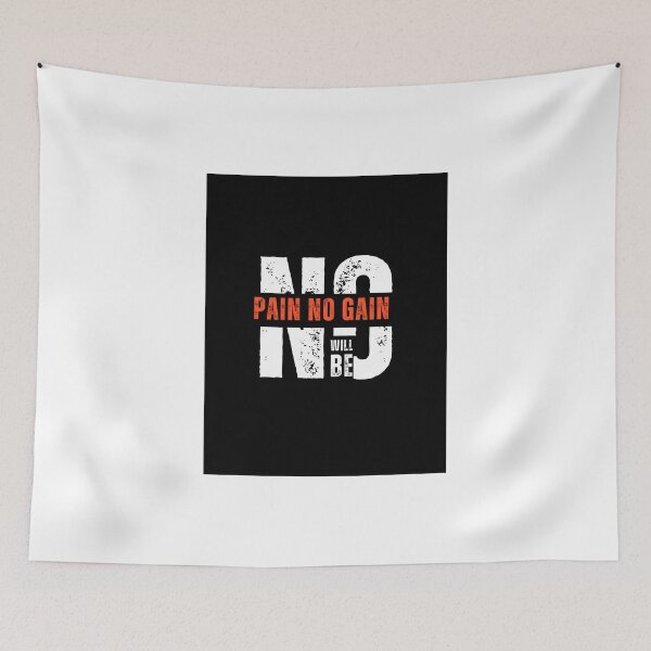 Item preview, slogon-No pain no gain will be designed and sold by Einsteinshop.