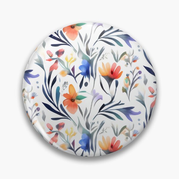 Item preview, Colorful Watercolor Floral Pattern designed and sold by MrKATORSKI.