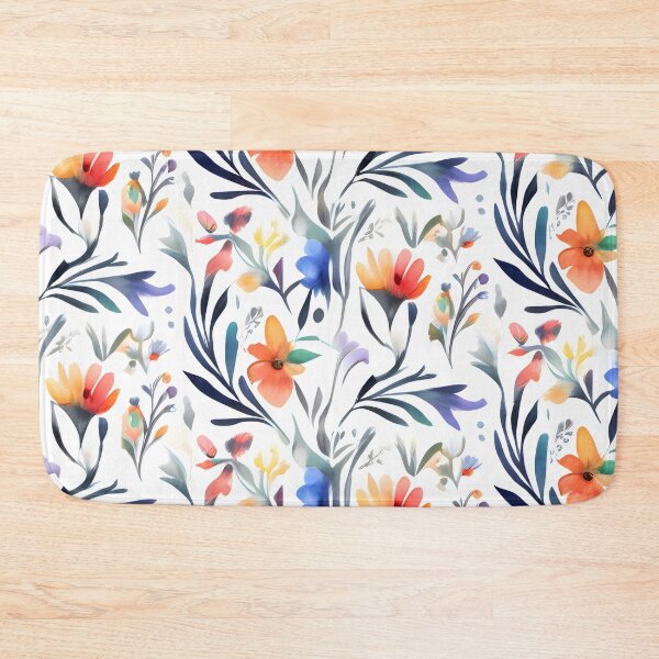 Item preview, Colorful Watercolor Floral Pattern designed and sold by MrKATORSKI.
