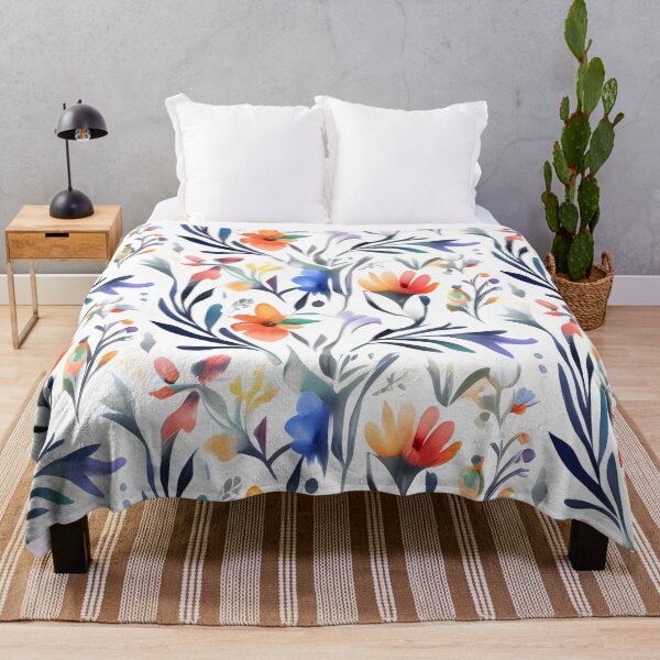 Item preview, Colorful Watercolor Floral Pattern designed and sold by MrKATORSKI.